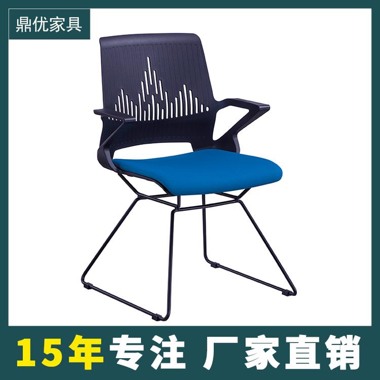 学校阅览室桌椅 弓形办公椅简约职员椅生产厂家 鼎优专注培训桌椅