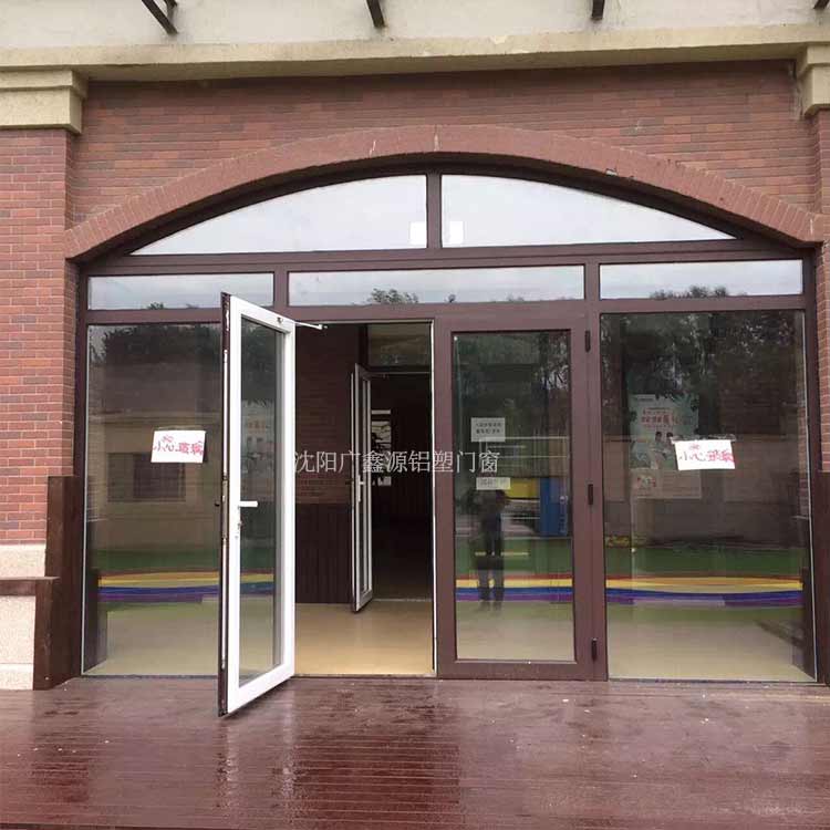沈阳门窗厂 断桥铝门窗定制 肯德基门 玻璃隔断 断桥铝门窗价格