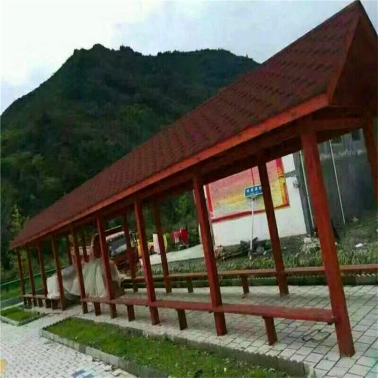 洛阳防腐木长廊价格 开封防腐木长廊厂家 景观木质长廊施工
