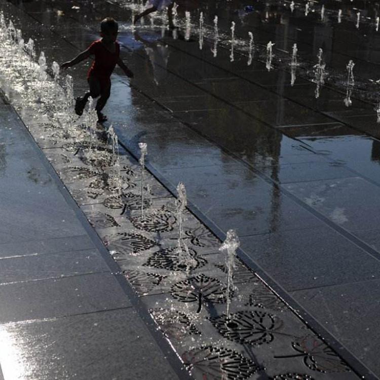 旱式喷泉水景工程  广场直流旱式喷泉   东方水景专业建造施工厂家
