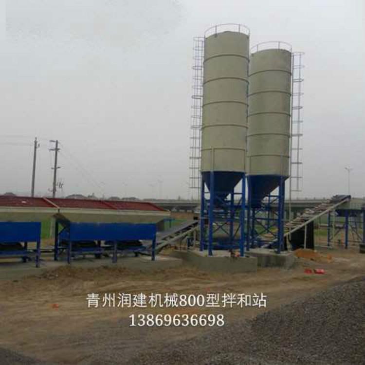 稳定土拌合站 山东润建机械 800型稳定土拌和站多少钱