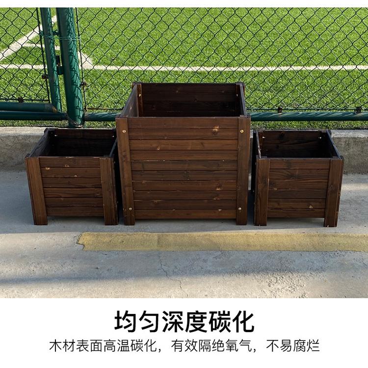 防腐木花箱 公园防腐木花箱 东盛防腐木专业生产厂家