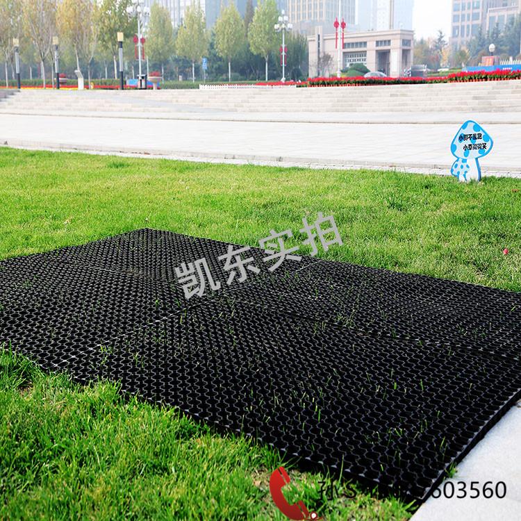 高尔夫球场用有孔橡胶草地垫_青岛凯东带孔疏水防滑橡胶地垫_户外安全保护地垫青岛厂家