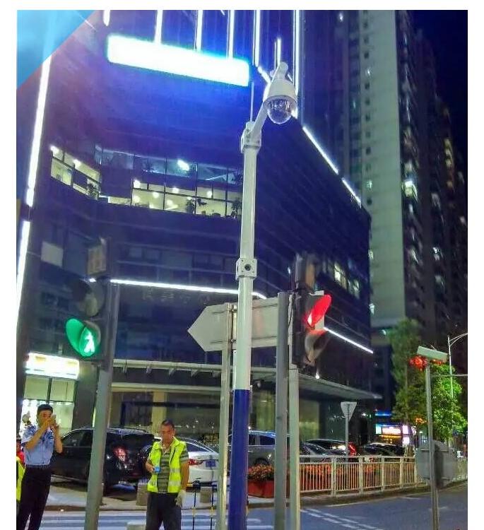 5米小型圆锥监控立杆球机枪机摄像机立杆八角立杆