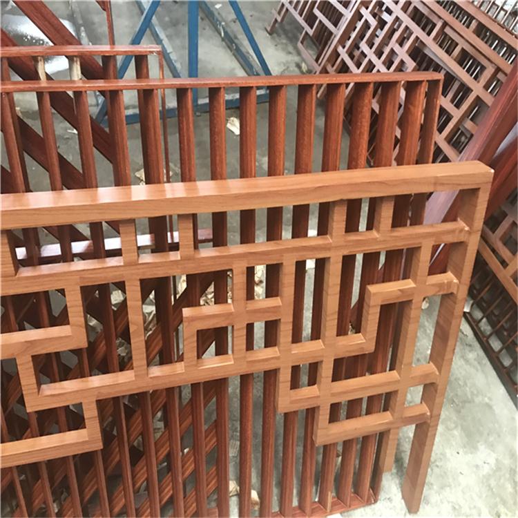 新款金属仿木花格   仿木金属花格加工  量大价优