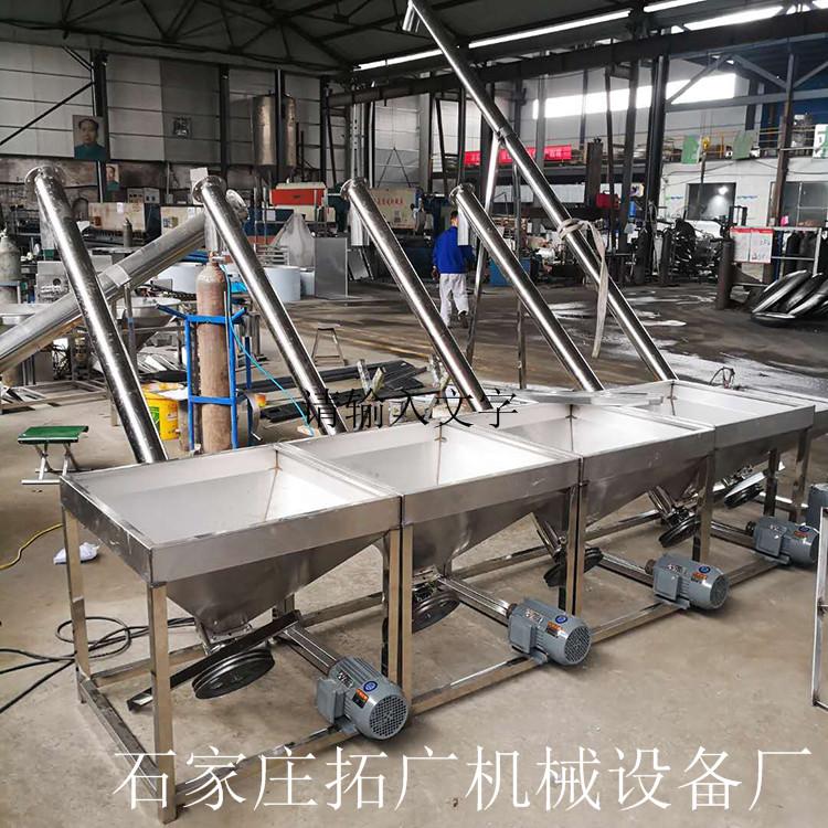 不锈钢螺旋上料机尿素颗粒蛟龙提升机不锈钢304耐腐蚀螺旋给料机带移动
