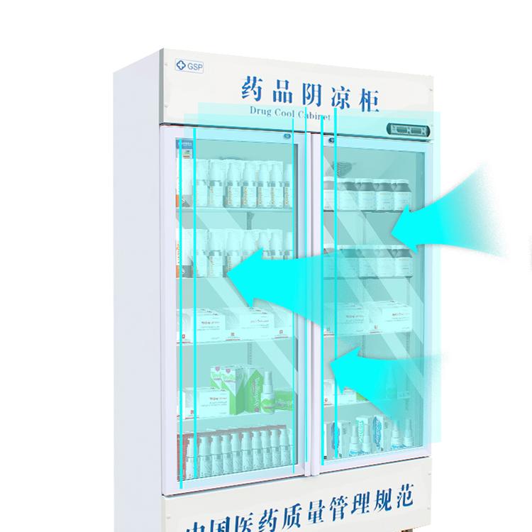 药品阴凉柜 药品冷藏展示柜 单门 双门 三门药品展示柜 酷鲁泽定制