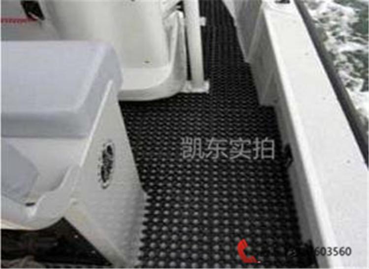 疏水排水甲板垫_青岛凯东耐磨甲板防滑垫_船舱防滑垫1m*1m*16mm