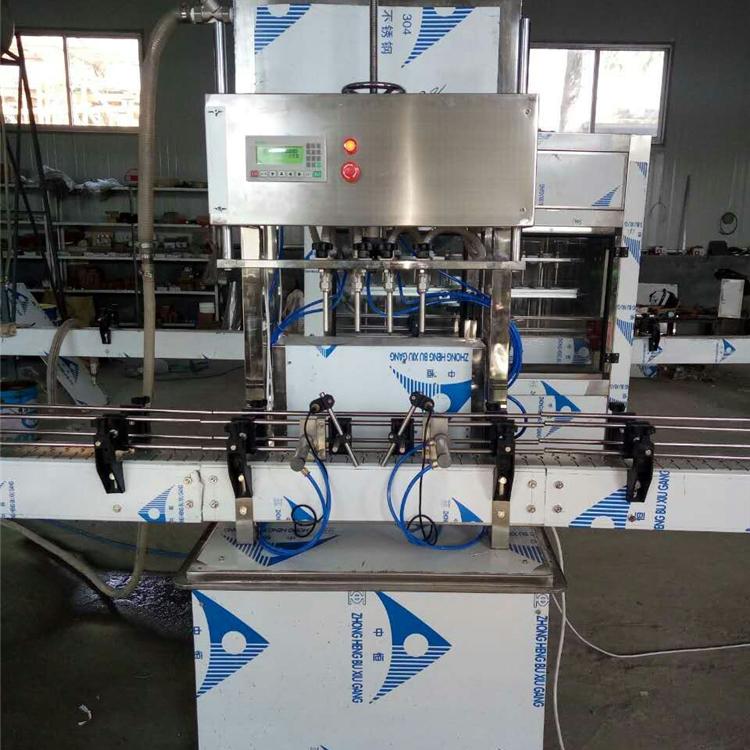 全自动液体灌装设备 4头全自动液体灌装机液体灌装机设备批售 供应商