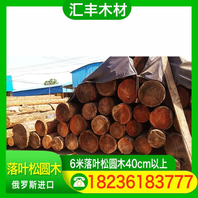 汇丰木材 6米落叶松圆木40cm以上 防腐木