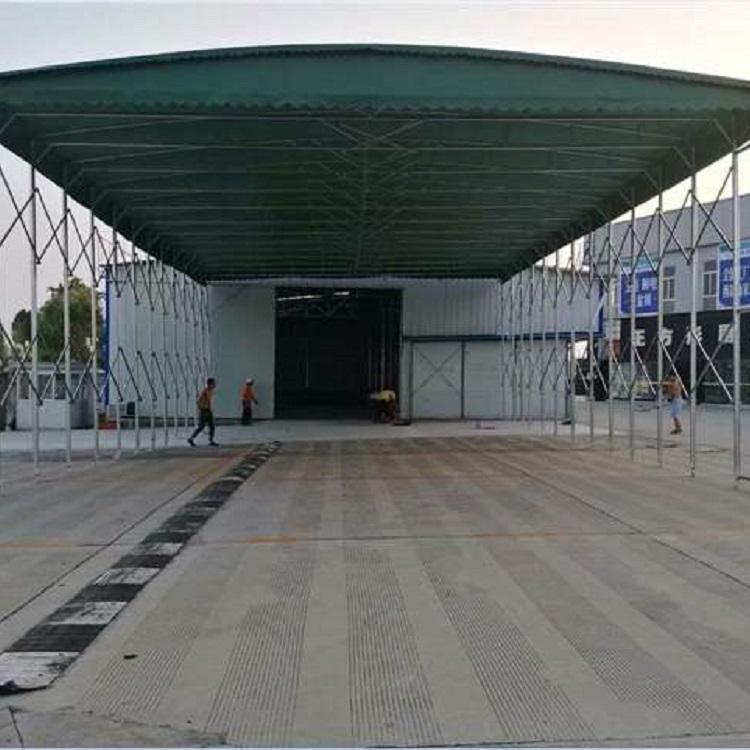 大量生产供应电动伸缩雨棚 移动推拉棚批发价格 电话订购