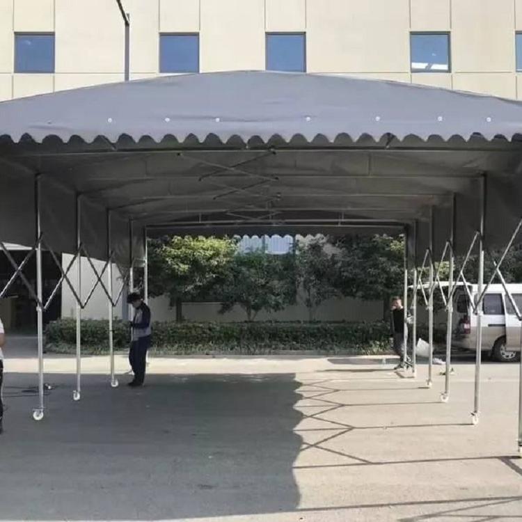 常年批发出售电动伸缩雨棚 移动推拉棚报价 预购从速