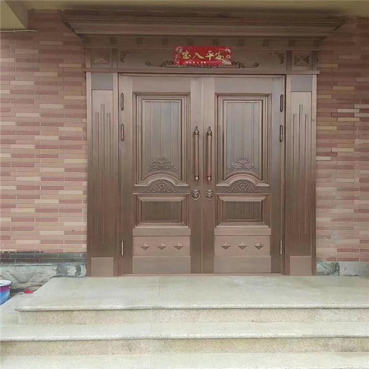 湖北仿铜门  庭园铜门  单开庭院铜门价格