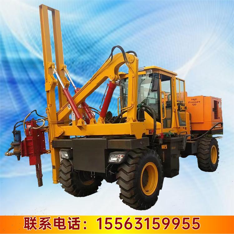 护栏立柱打桩机 钻孔打拨一体机 护栏围栏打桩机 久胜机械