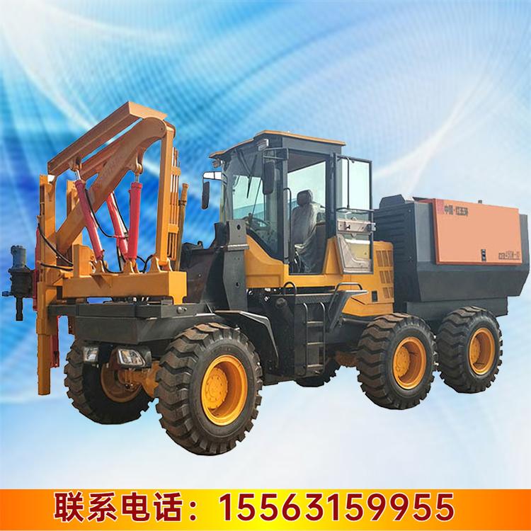 高速护栏打桩机 护栏压桩机 四驱护栏打桩机 久胜机械