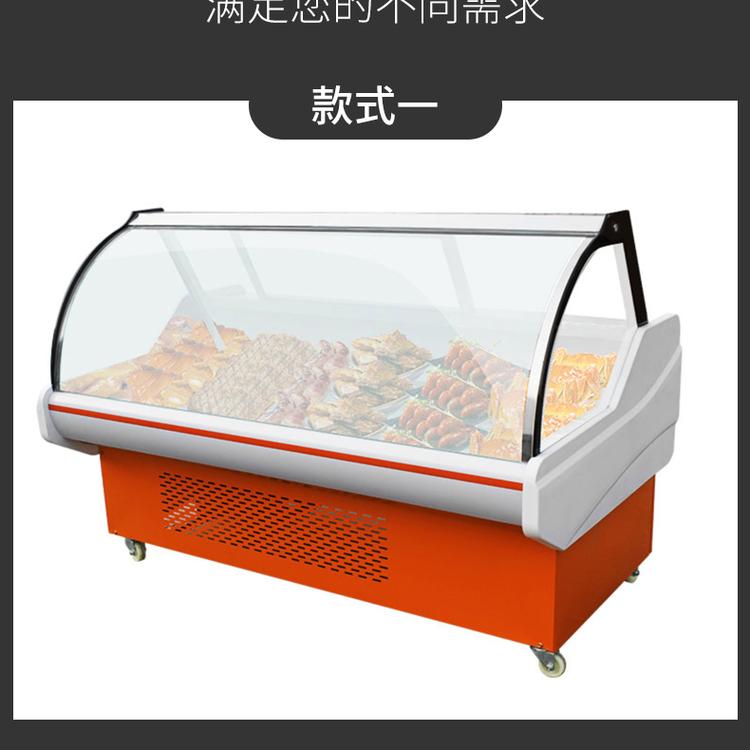 豪华熟食柜 商用卧式熟食冷藏展示柜 卤菜 鸭脖冷藏保鲜柜现货供应