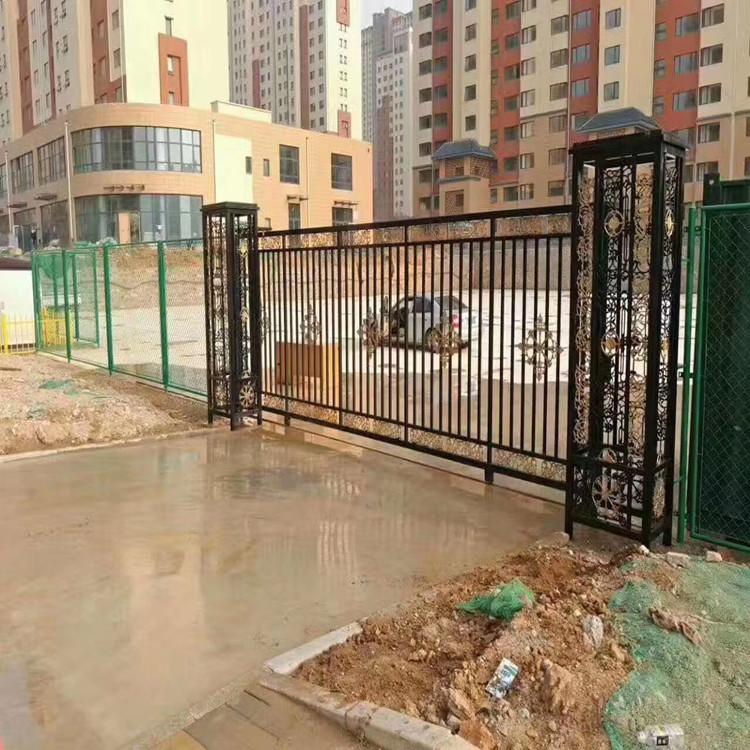 小区大门  铁艺大门 庭院大门 价格实惠 品质保证
