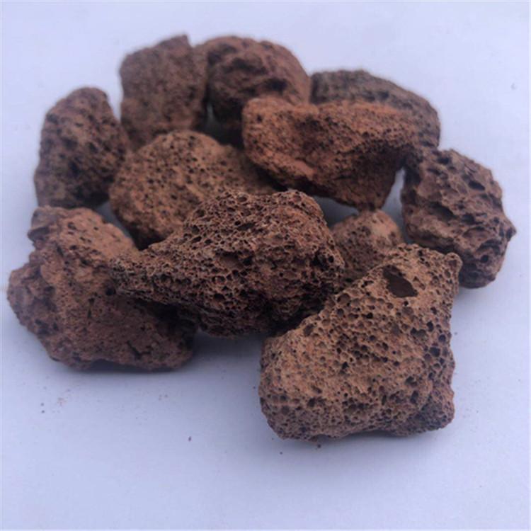 火山岩多孔滤料 矿山红色火山石 净水火山岩