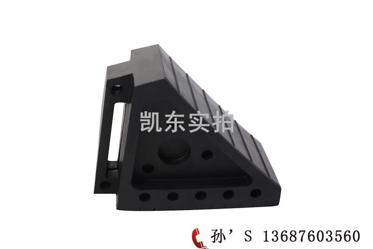 车轮止滑器 青岛凯东汽车防滑用刹车块 橡胶止退器黑色