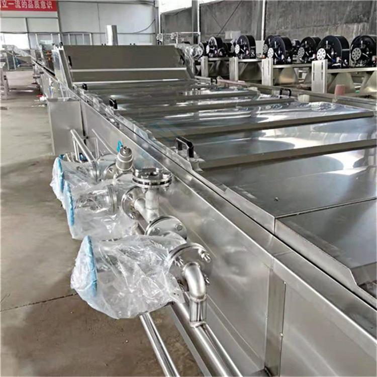 北京中央厨房蔬菜漂烫生产线设备生产厂家 绿豆芽漂烫机价格