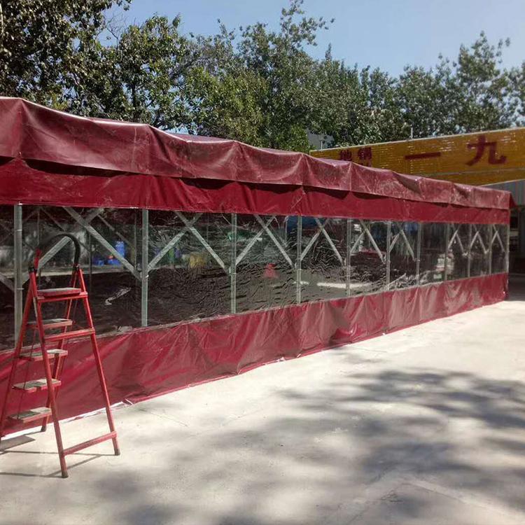 手动伸缩篷  钢结构  户外折叠帐篷