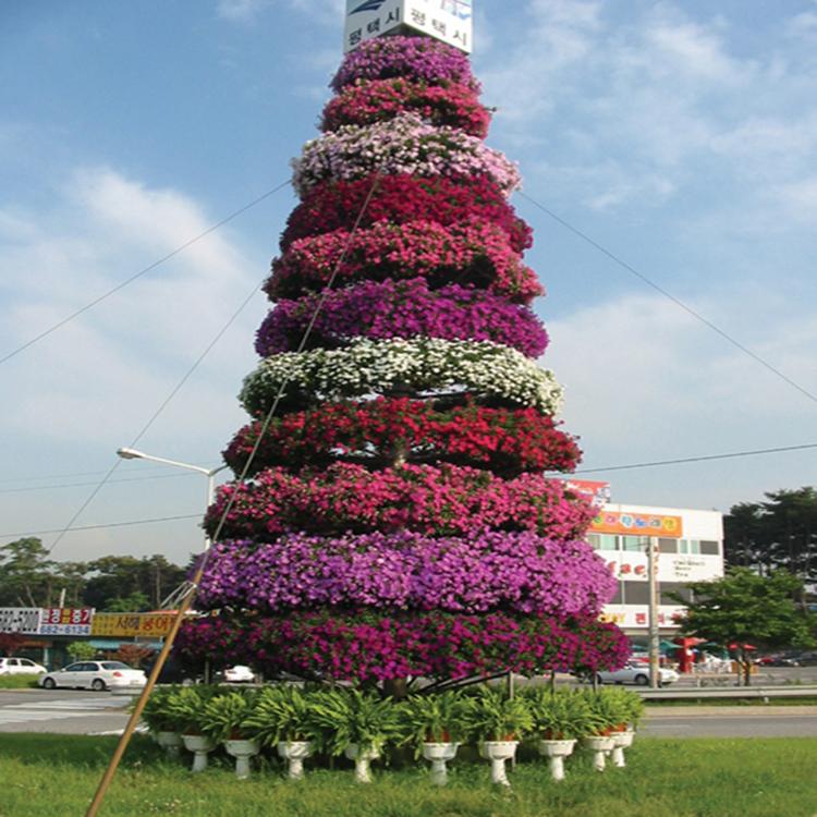 立体绿化花塔采购 景观植物花塔 立体花塔 盛诺园艺