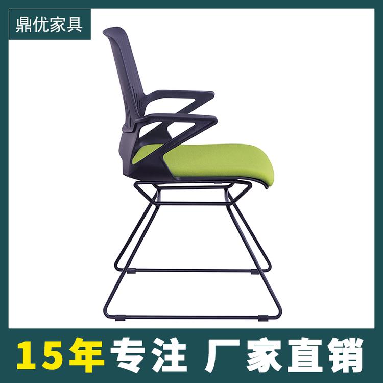 学校图书馆阅览室椅子 职员办公椅会议椅弓形座椅生产厂家 广东鼎优培训桌椅