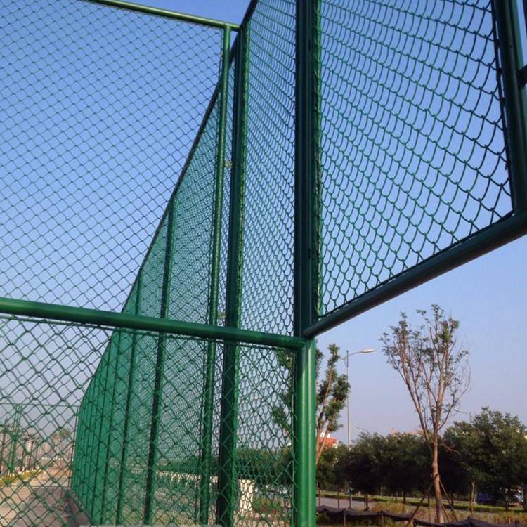 云南省 学校体育场篮球场围网低碳钢丝浸塑勾花防护栏运动场球场围栏网