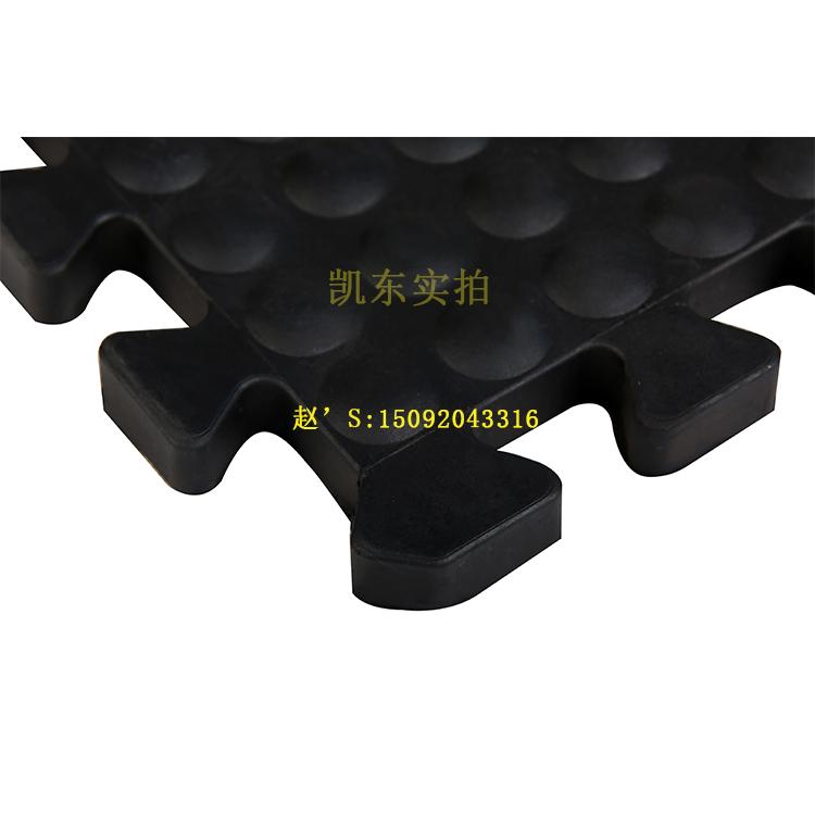 球形抗疲劳地垫 青岛凯东 工业耐用型圆点抗疲劳垫 加厚工人站立用脚下铺设黑色橡胶地垫600*900*16mm