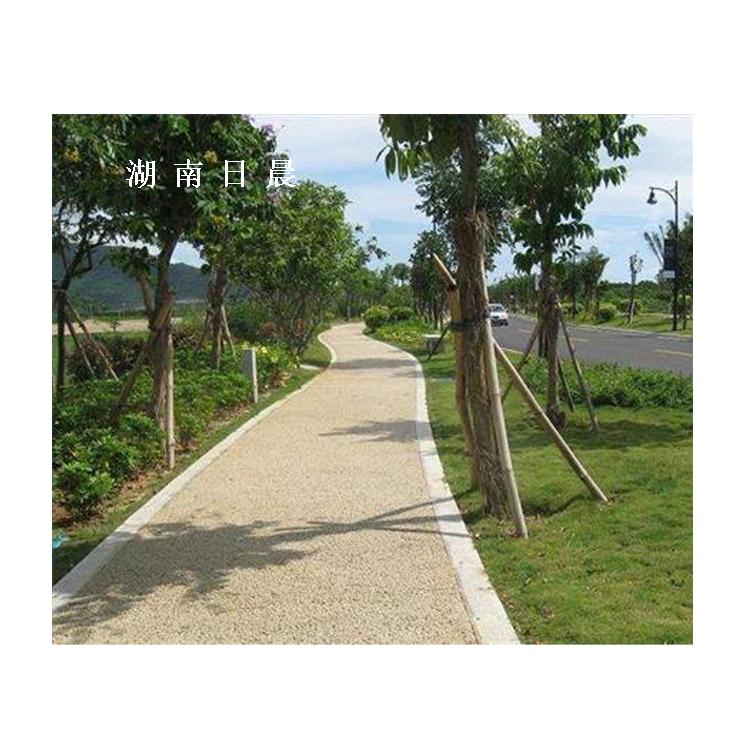 露骨料透水路面 胶粘石 露骨料 透水混凝土 彩色混凝土