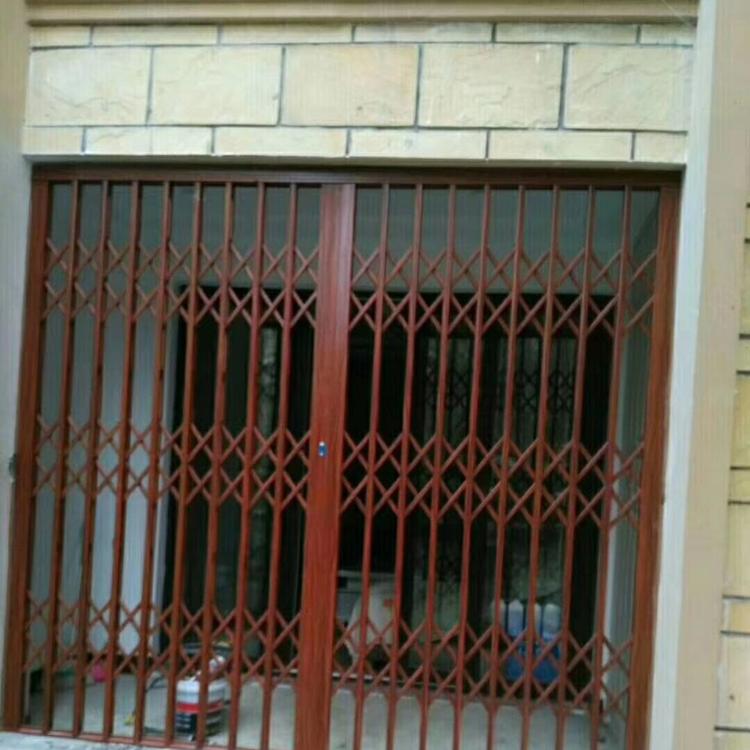 寻乌不锈钢拉闸门防盗锁不锈钢推拉门阳台折叠门家用伸缩防盗门