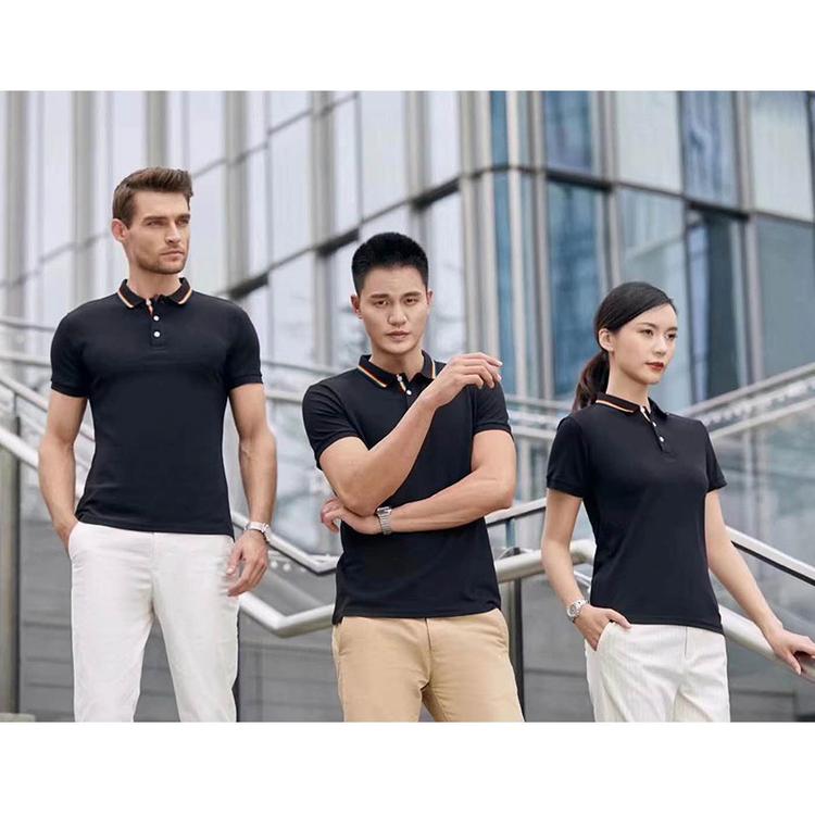 现货批发 时尚短袖 班服工作服 翻领Polo衫