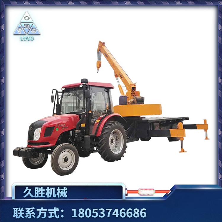 优惠 盘式起重机拖拉机随车吊 新型拖拉机平板吊 热销拖拉机自备吊车