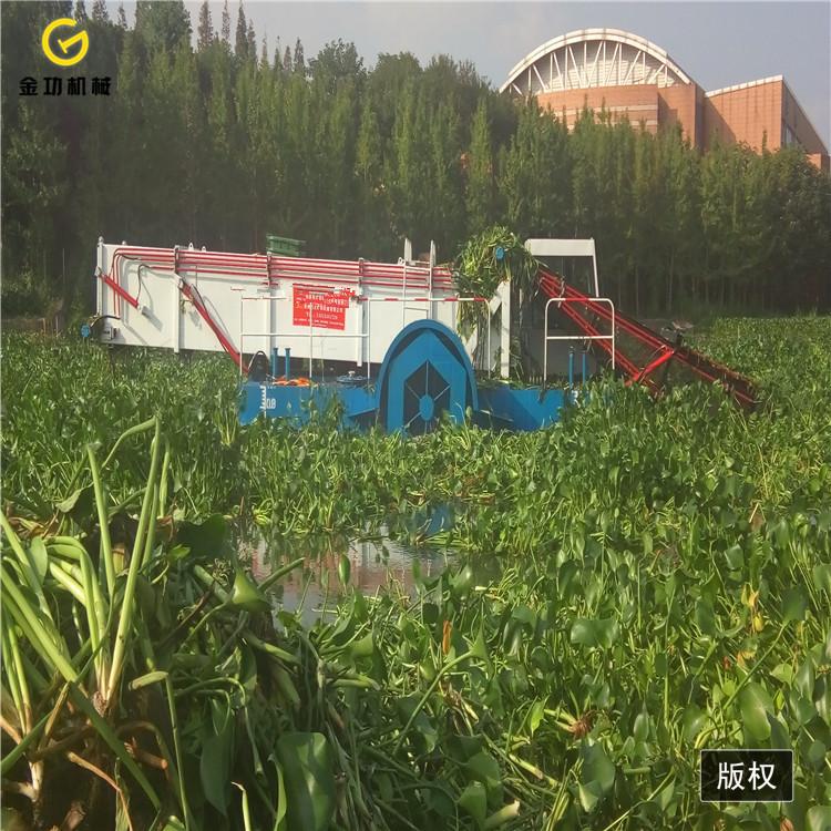 芦苇收割船  湖面垃圾打捞船