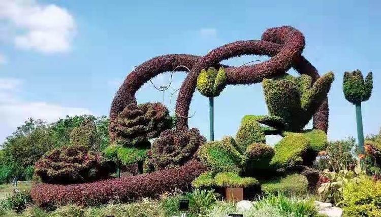 户外立体绿雕五色草绿雕现货