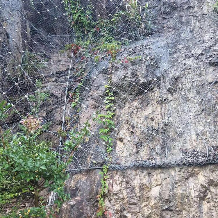 云南昆明 批发主动热锌钢丝绳 边坡防护网 主动柔性山体防护边坡防护网价格