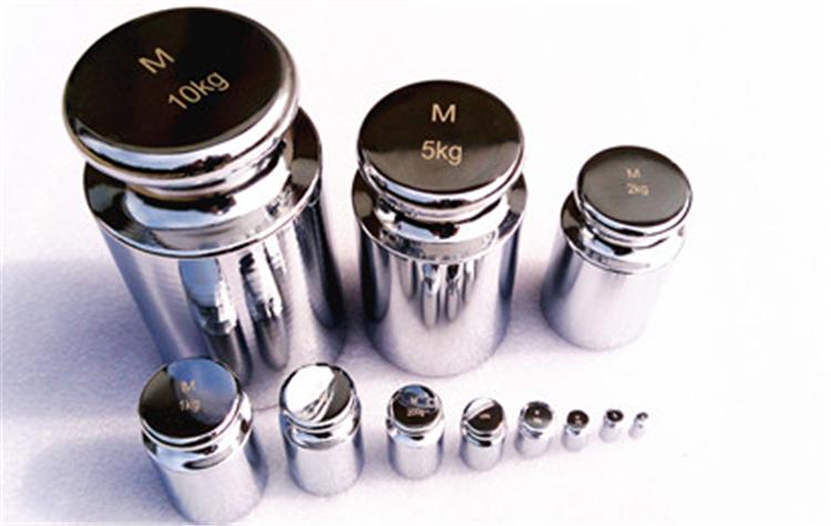 高品质钢制镀铬M1等级砝码1kg2kg5kg10kg镜面抛光砝码定制订做