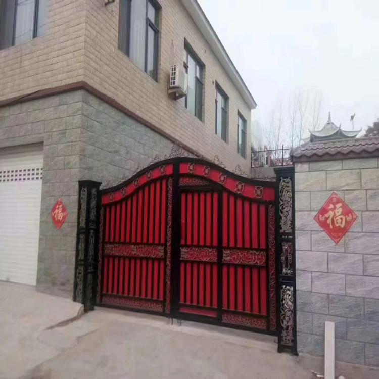 厂家直销 别墅锻造铁艺大门  花园铁艺大门