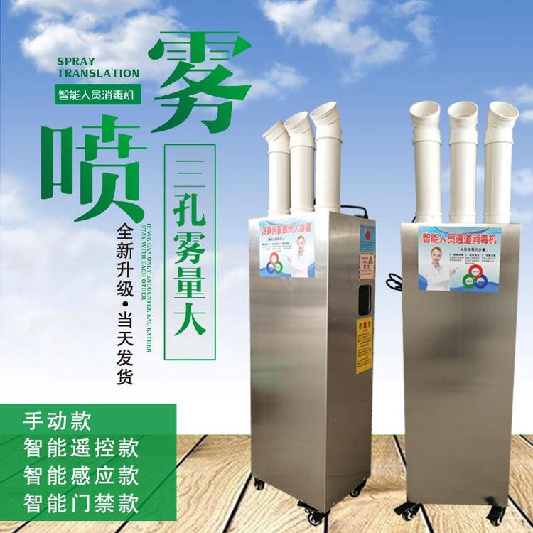 智能消毒机猪场通道喷雾器超声波通道雾化消毒设备人员设备感应