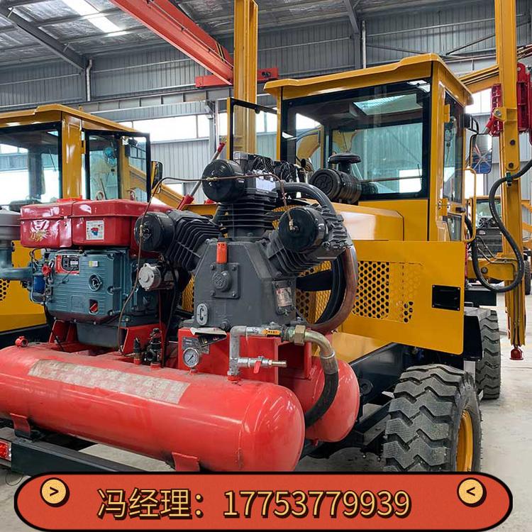 打桩拔桩钻孔空压一体机高速公路波形护栏打桩机 护栏打桩机