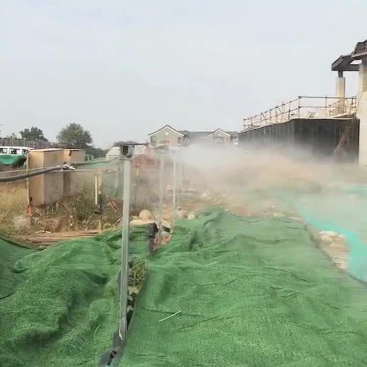 定制工地围挡喷淋系统 工地除尘器 围挡喷淋造雾机 喷淋雾化系统价格
