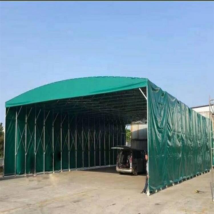 活动推拉大型移动推拉蓬 工地伸缩雨棚