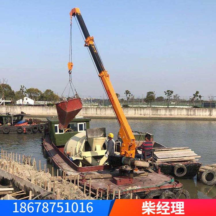 大小型液压克令吊 船吊船用吊车 伸缩臂港口码头船尾吊