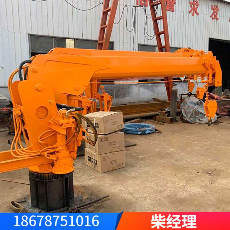 液压伸缩臂码头吊 固定式起重机 克令吊海上船用软管吊