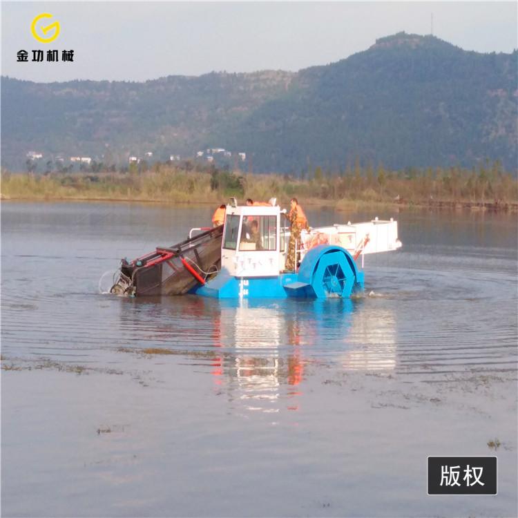 河道半自动割草船  碎草船  割草船