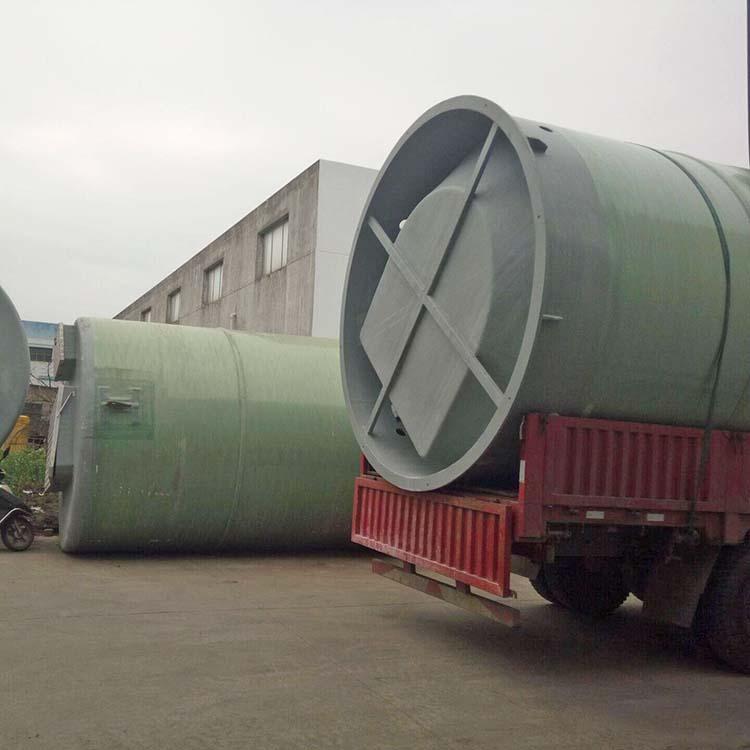 地埋式玻璃钢预制泵站 玻璃钢一体化雨水污水提升泵站 埋地式玻璃钢泵站