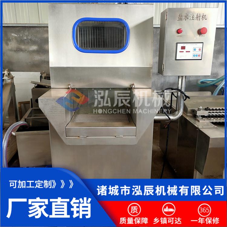供应全自动80针盐水注射机 牛排腌制注射机 鸡翅鸭翅嫩化机