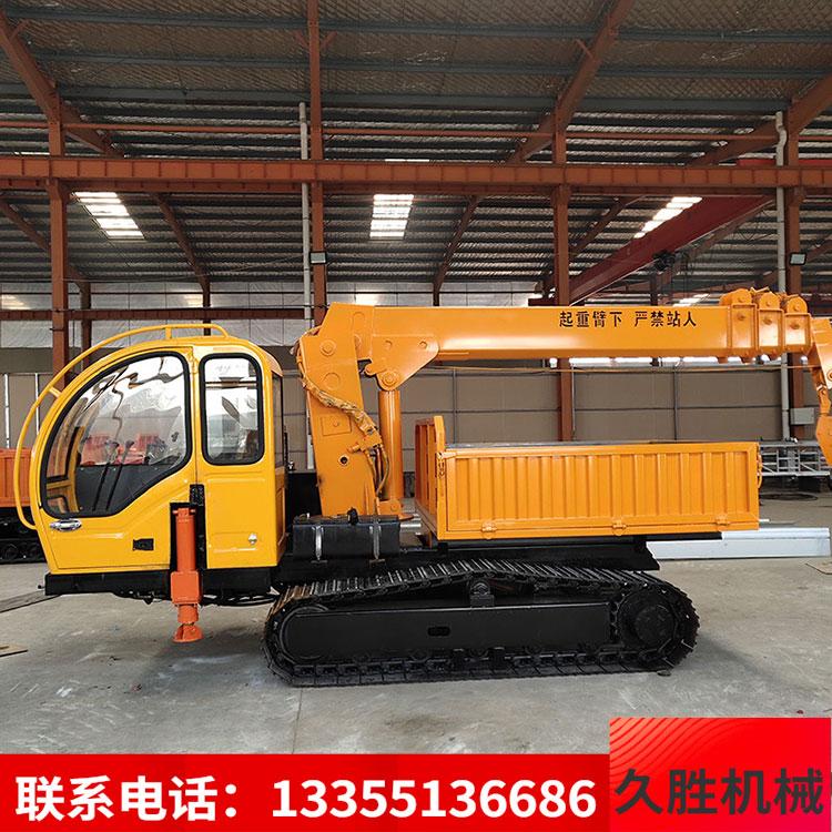 履带随车吊可载重3吨自卸翻斗车适用农林果园运输履带随车吊胜机械