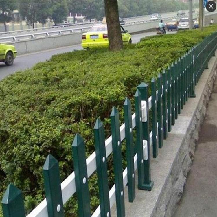 pvc绿化护栏 花园小围栏塑钢栅栏  园林铁艺栏栅  厂家安装