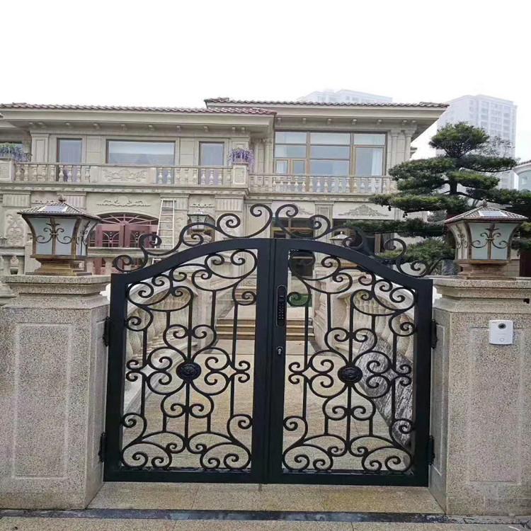 欧彩铁艺大门  铁艺门  铁艺小门加工 厂家直销